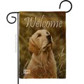 Gardencontrol 13 x 18.5 in. Yellow Lab Burlap Nature Pets Impressions Decorative Vertical Double Sided Garden Flag GA1486867
